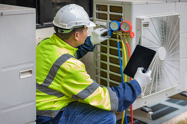 Professional Emergency Hvac Repair technician working in Lakehurst, NJ